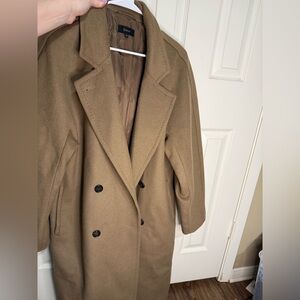 Quince Italian Wool Coat Camel Double Breasted Women’s Medium M